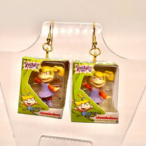 Angelica Pickles Earrings -Mini Brands Earrings - Rugrats Y2K Earrings